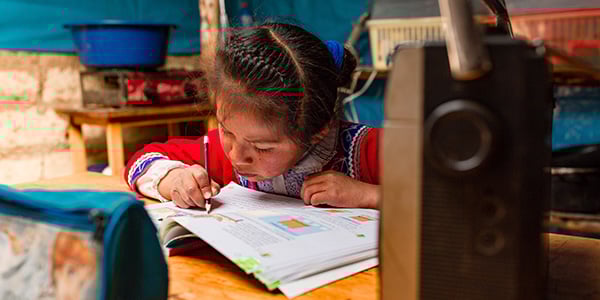 niños y niñas que no van a clase